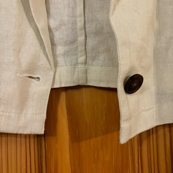 NWT Women’s Melrose and Market Crop Linen Blend Blazer - Picture 7 of 12